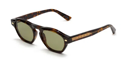 Marni Yunari Dark Havana 1x4 Men's Sunglasses Tortoiseshell Size 50 In Dark Tortoise
