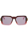 Marni Zamalek Square-frame Sunglasses In Red