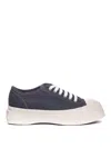 MARNI WHITE AND BLUE CAMPO SNEAKERS ROUND TOE