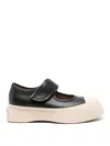 Marni Pablo Mary Jane Nappa Leather Sneakers In Black