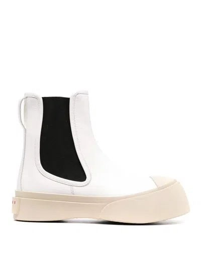 Marni Women's Pablo Chelsea Boots In White