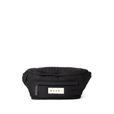 Marni Zip Belt Bag In Black