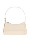 Marni Zip-fastening Curved Leather Shoulder Bag In Neutral