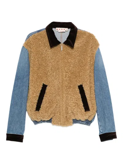 Marni Zip-up Jacket In Multi