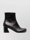 Marni Zip-up Leather Ankle Boots In Black