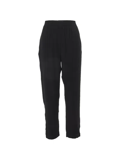 Pre-owned Marni Zip-detailed Georgette Trousers In Black