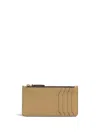Marni Zipped Leather Card Case In 中性色