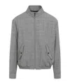 Marni Check-pattern Virgin Wool Jacket In Blue