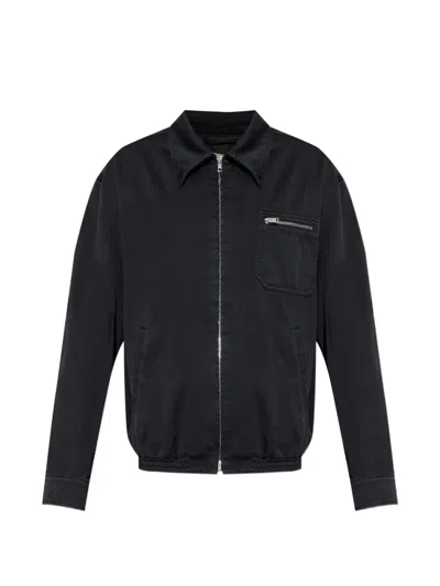 Marni Zip-up Cotton Jacket In Black