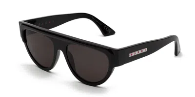 Marni Ziruna Black 90k Men's Sunglasses Black Size 56