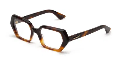 Marni Zunari Faded Havana Zd5 Men's Glasses Tortoiseshell Size 53 - Free Lenses - Blue Light Block Availab In Faded Tortoise