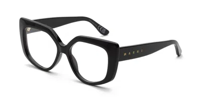 Marni Zvier Black C01 Men's Glasses Black Size 53 - Free Lenses - Blue Light Block Available