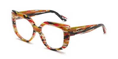 Marni Zvier Stripes 7vw Men's Glasses Green Size 53 - Free Lenses - Blue Light Block Available In Striped Red Green Black