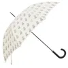 Marokka Design French Bull Dog Geometric Style Umbrella - Black In Black