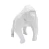 Marokka Design Gorilla Geometric Sculpture Gus In White In White