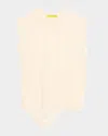 Marques' Almeida Asymmetric Knit Lace Top