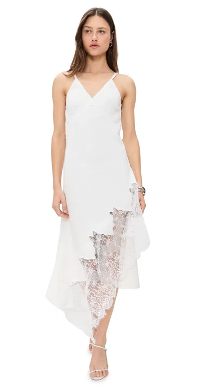 Marques' Almeida Aysmmetric Hem Dress White