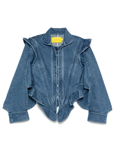 Marques' Almeida Baroque Jacke In Blue