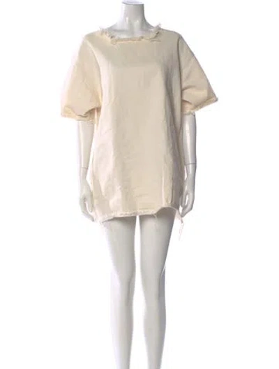 Pre-owned Marques' Almeida Bateau Neckline Mini Dress
