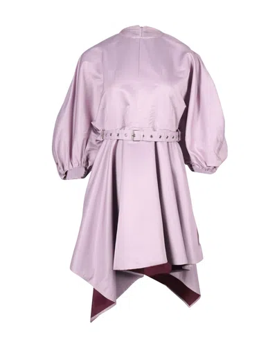 Marques' Almeida Marques Almeida Belted Balloon Sleeve Dress In Purple Recycled Polyester