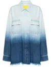 Marques' Almeida Jeansjacke Mit Farbverlauf-optik In Ombre Denim Blue