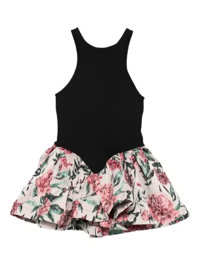 Marques' Almeida Brocade Peplum Blouse In Black