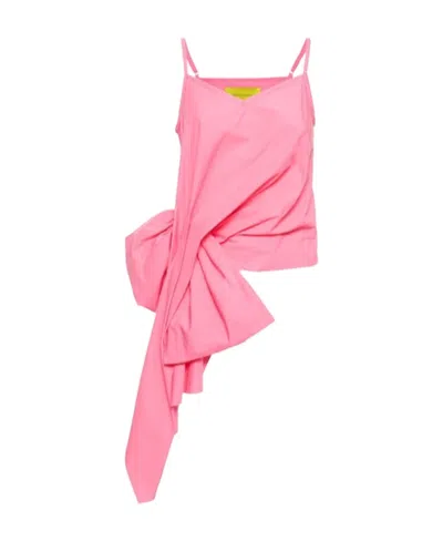Marques' Almeida Cotton Poplin Sling In Pink