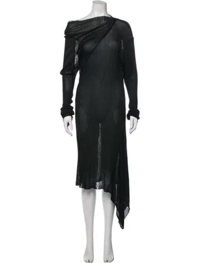 Pre-owned Marques' Almeida Cowl Neck Long Dress W/ Tags In Green