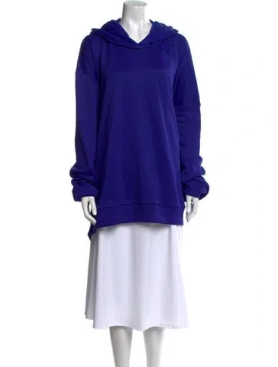 Pre-owned Marques' Almeida Cowl Neck Long Sleeve Sweatshirt In Blue