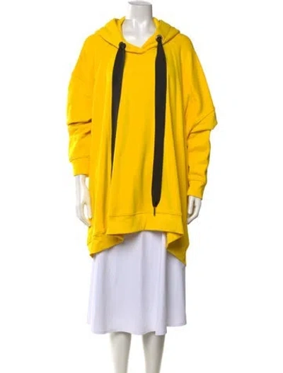 Pre-owned Marques' Almeida Crew Neck Long Sleeve Hoodie In Yellow