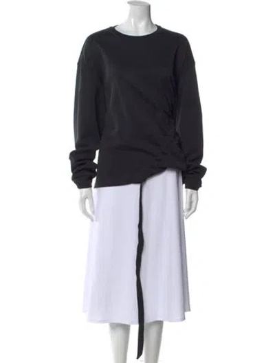 Pre-owned Marques' Almeida Crew Neck Long Sleeve Sweatshirt In Black