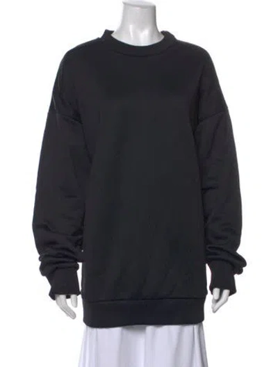 Pre-owned Marques' Almeida Crew Neck Long Sleeve Sweatshirt In Black