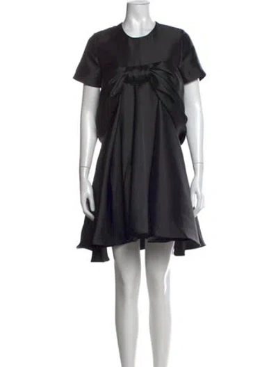 Pre-owned Marques' Almeida Crew Neck Mini Dress In Black