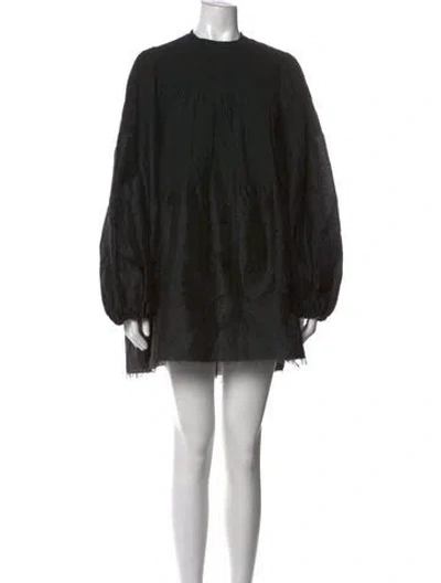 Pre-owned Marques' Almeida Crew Neck Mini Dress In Black