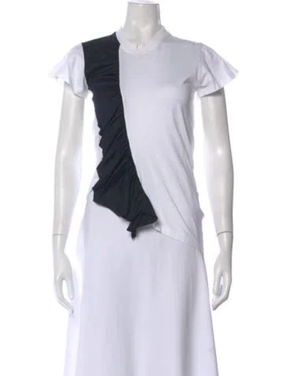 Pre-owned Marques' Almeida Crew Neck Short Sleeve T-shirt In White