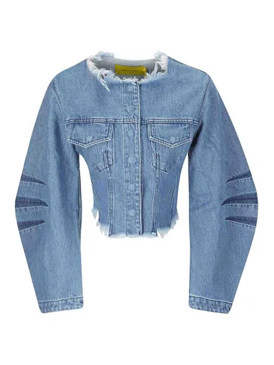 MARQUES' ALMEIDA DENIM CROPPED JACKET