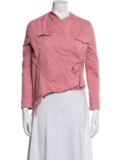 Pre-owned Marques' Almeida Denim Jacket In Pink