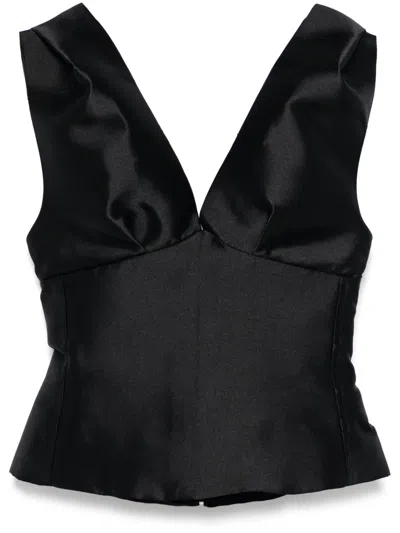 MARQUES' ALMEIDA DRAPED OFF-SHOULDER TOP