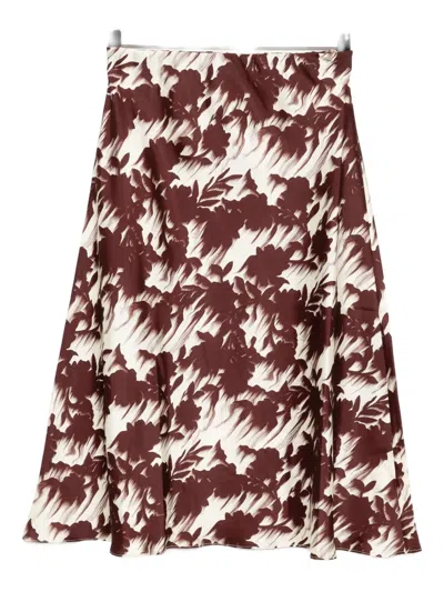 Marques' Almeida Drill Slip Skirt In Brown
