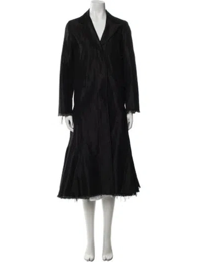 Pre-owned Marques' Almeida Faux Fur Coat In Black