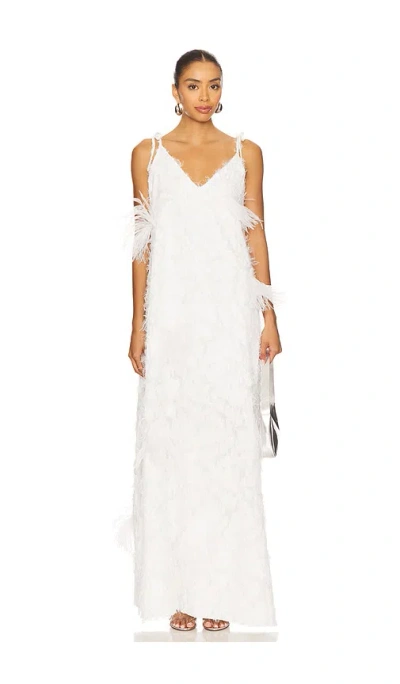 Marques' Almeida Fil Coupe Long Slip Dress In White