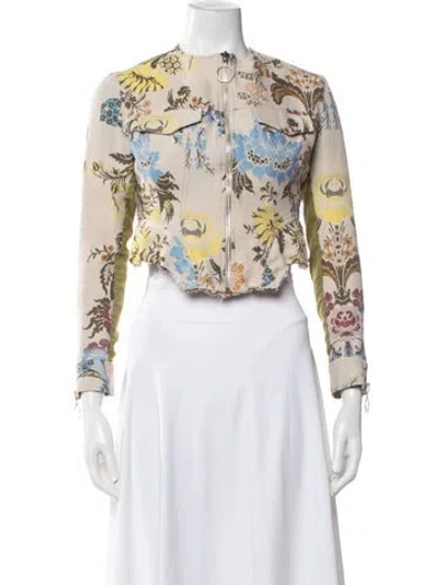 Pre-owned Marques' Almeida Floral Print Jacket In Multicolor
