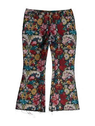 Pre-owned Marques' Almeida Floral Print Wide Leg Pants In Blue