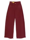 Marques' Almeida Frayed Jeans In Burgundy