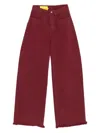 Marques' Almeida Frayed Jeans In Red