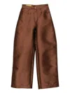 Marques' Almeida High-waist Trousers In Brown
