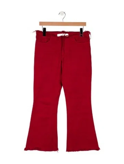 Pre-owned Marques' Almeida High-rise Flared Jeans In Red