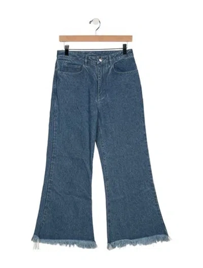 Pre-owned Marques' Almeida High-rise Flared Jeans In Blue