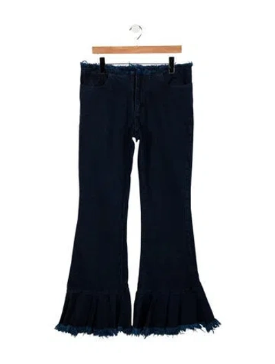 Pre-owned Marques' Almeida High-rise Flared Jeans In Blue