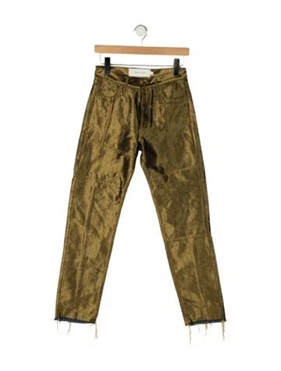 Pre-owned Marques' Almeida High-rise Straight Leg Jeans